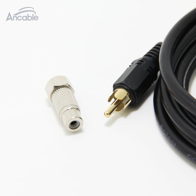 Ancable RCA Video Cable with RF TV Connector for Atari 2600 Jr 7800 Colecovision Intellivision 6ft - Image 2